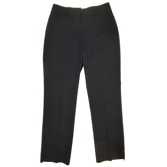 Tahari Black Pants Trousers Slacks Straight Leg Career Workwear Classic sz 8 - Picture 1 of 11